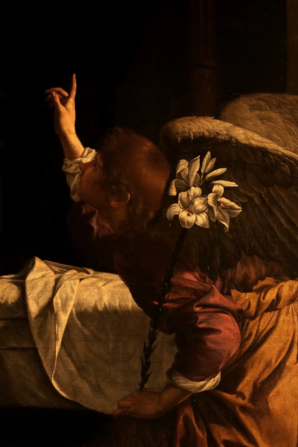 Annunciazione, 1622, Basilica di San Siro, Genova - dettaglio